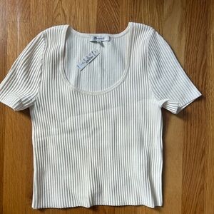 Madewell white short sleeve